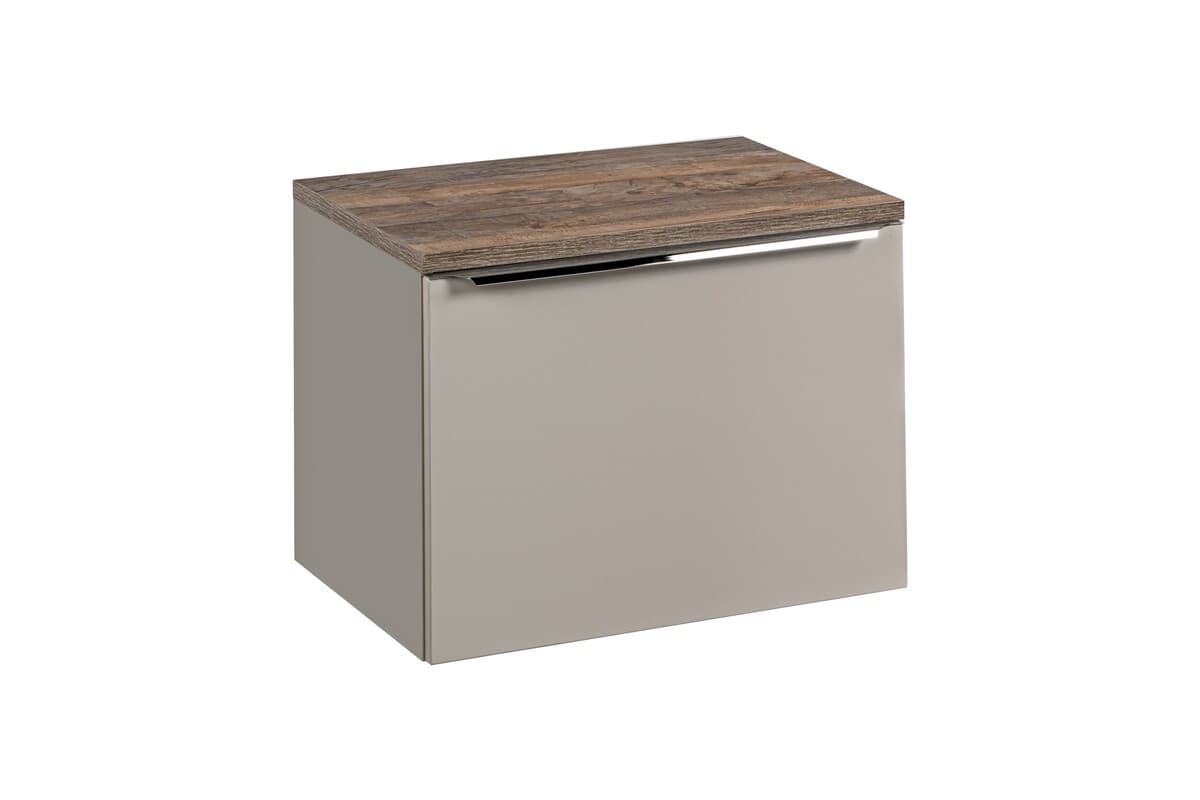 Závesná skrinka Santa Fe s doskou 60 cm taupe/dub santa fe vintage 1