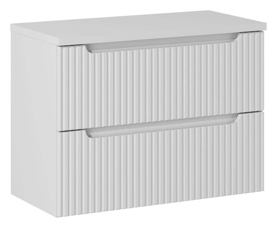 Závesná skrinka pod umývadlo Nova White I s doskou 80 cm biela 1