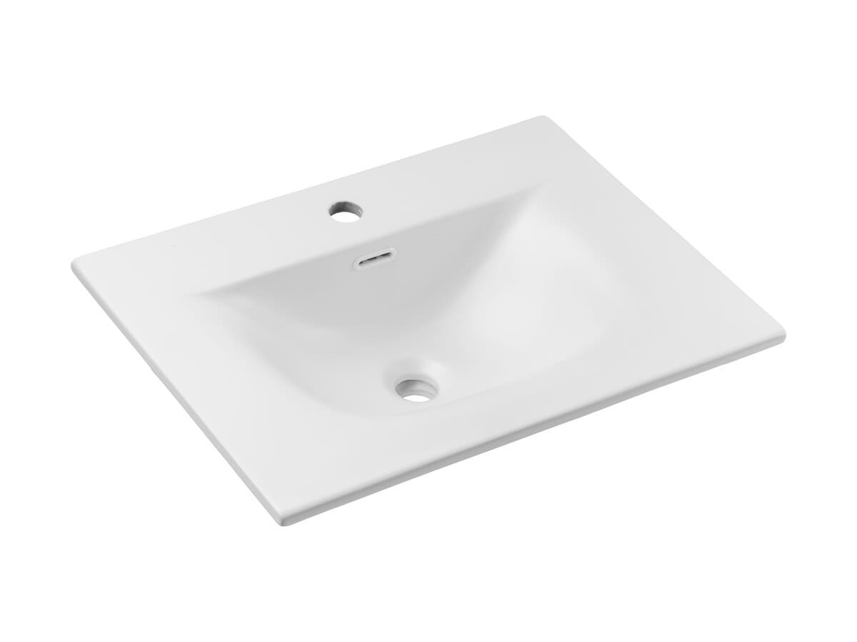 Keramické umývadlo Sky1 60 cm matné biele