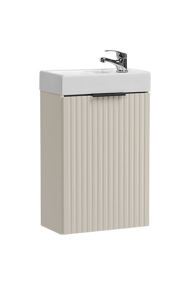 Závesná skrinka Adele Cashmere Vedea so zápustným umývadlom 40 cm kašmírová