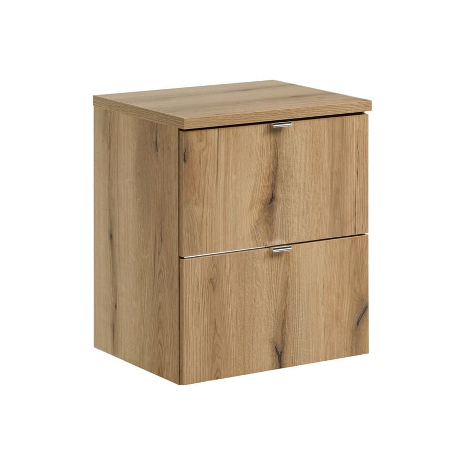 Závesná umývadlová skrinka Nova Oak s doskou 50 cm dub evoke 1