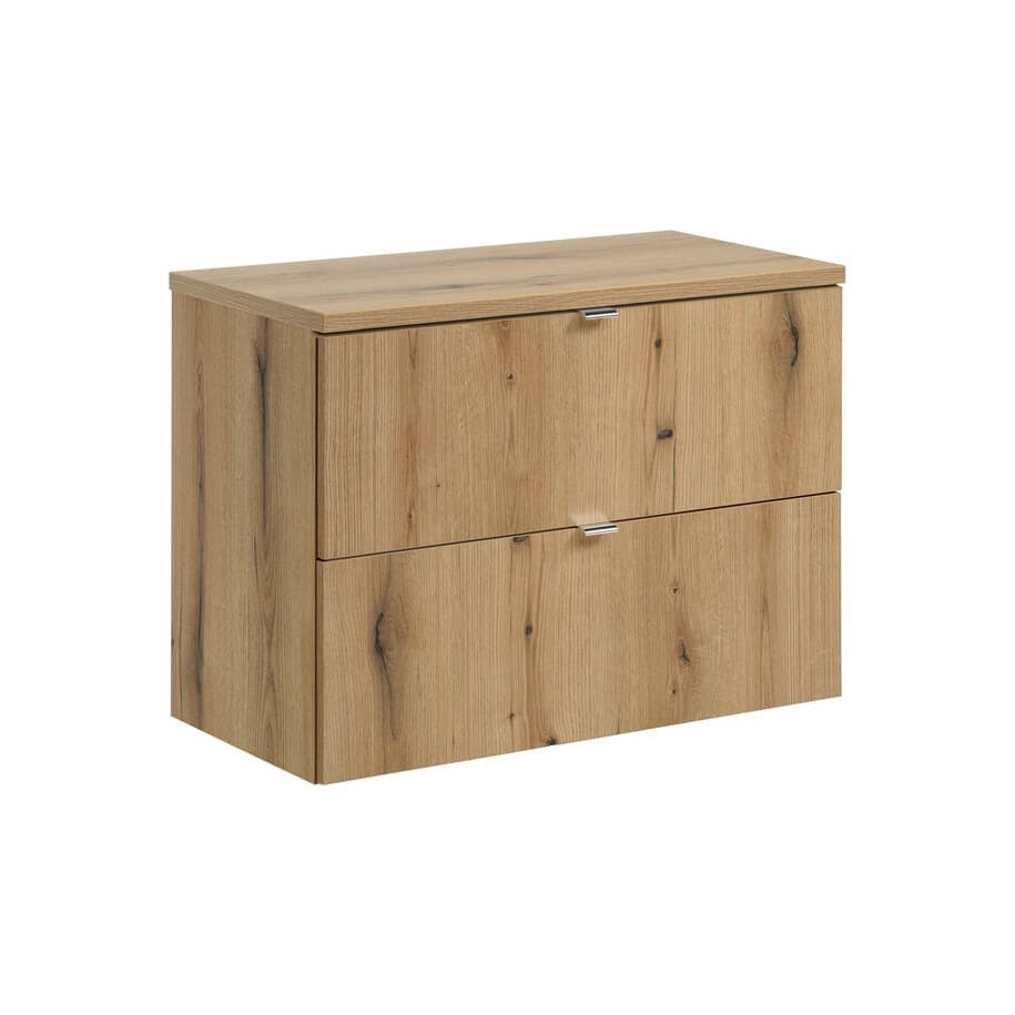 Závesná skrinka pod umývadlo Nova Oak I s doskou 80 cm dub coast evoke 1