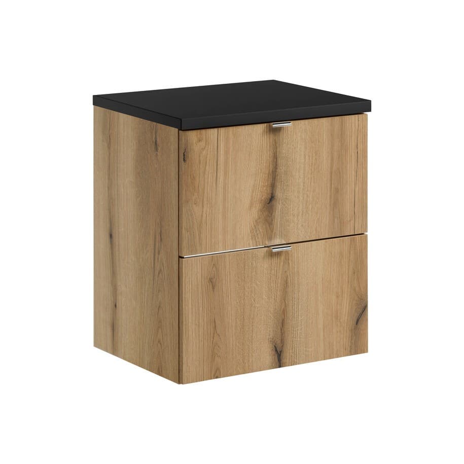 Závesná skrinka pod umývadlo Nova Oak s doskou 50 cm dub coast evoke 1