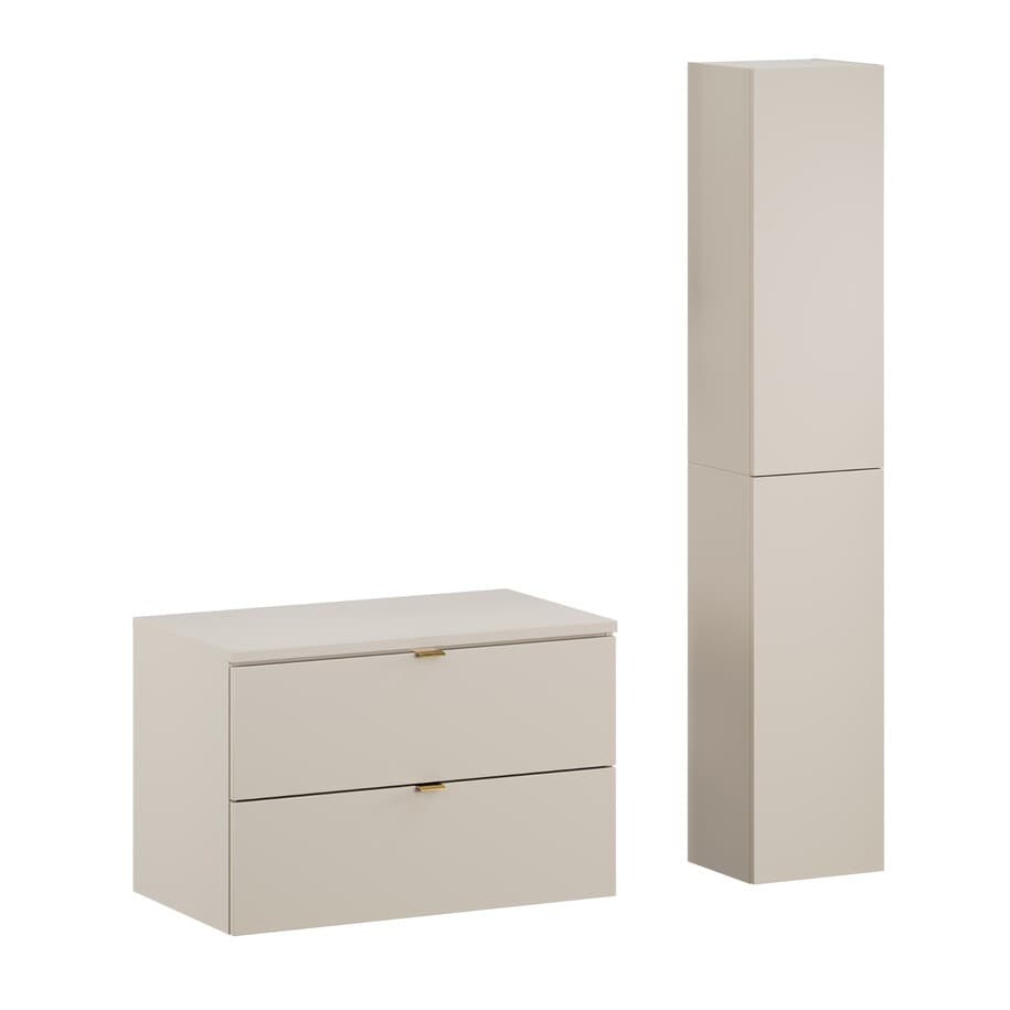 Kúpeľňová zostava Dalia Cashmere so skrinkami 80 cm kašmírová 1