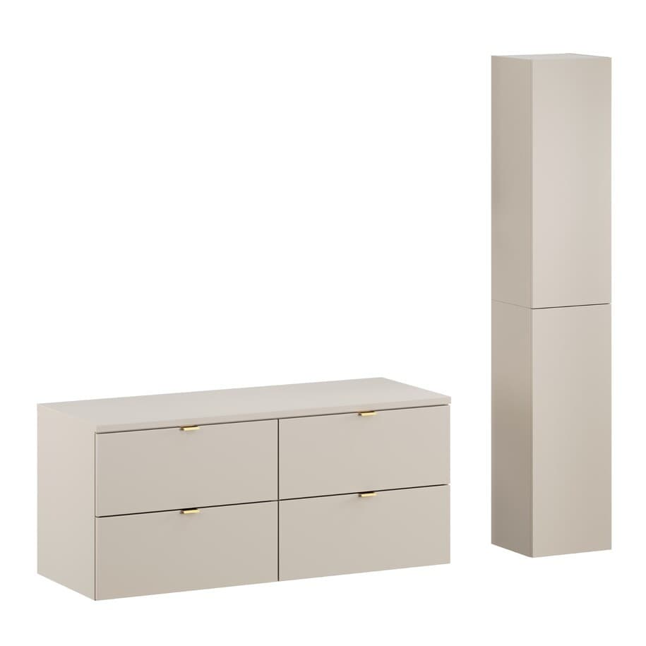 Kúpeľňová zostava Dalia Cashmere so skrinkami 120 cm kašmírová