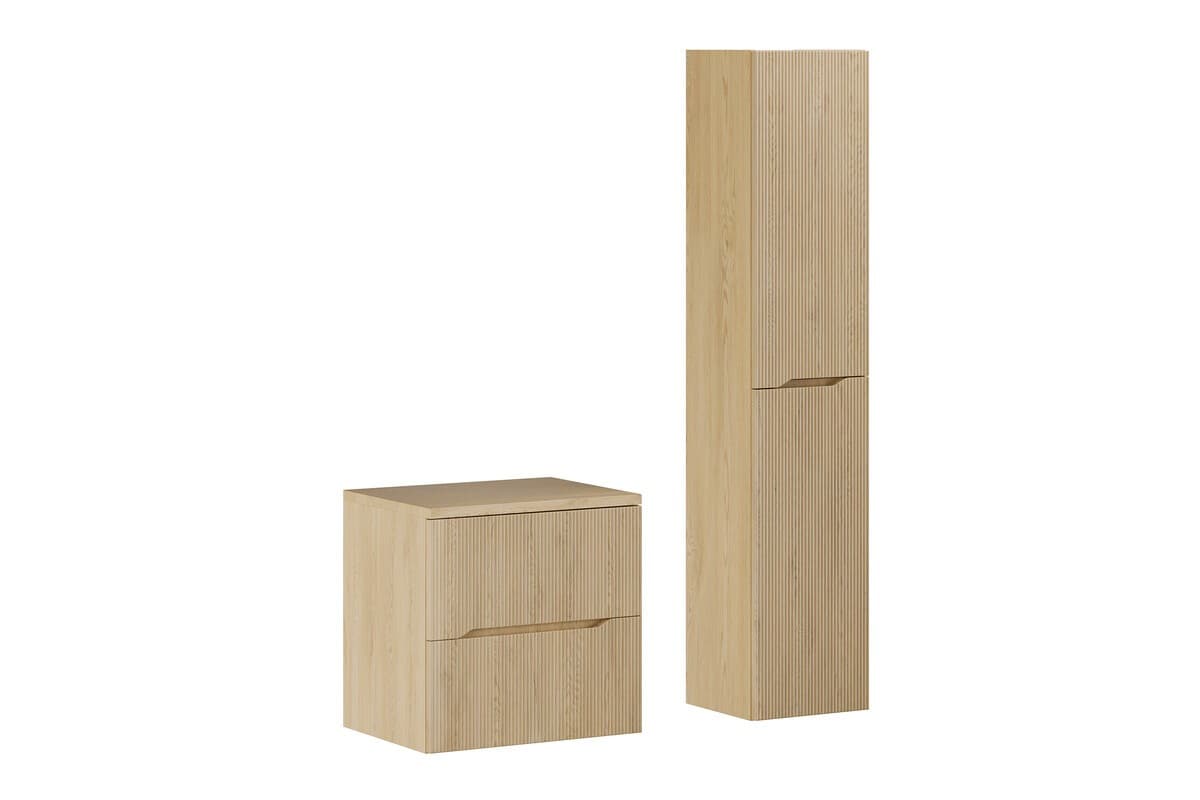 Kúpeľňová zostava Nordic s doskou a skrinkami 60 cm dub cremona