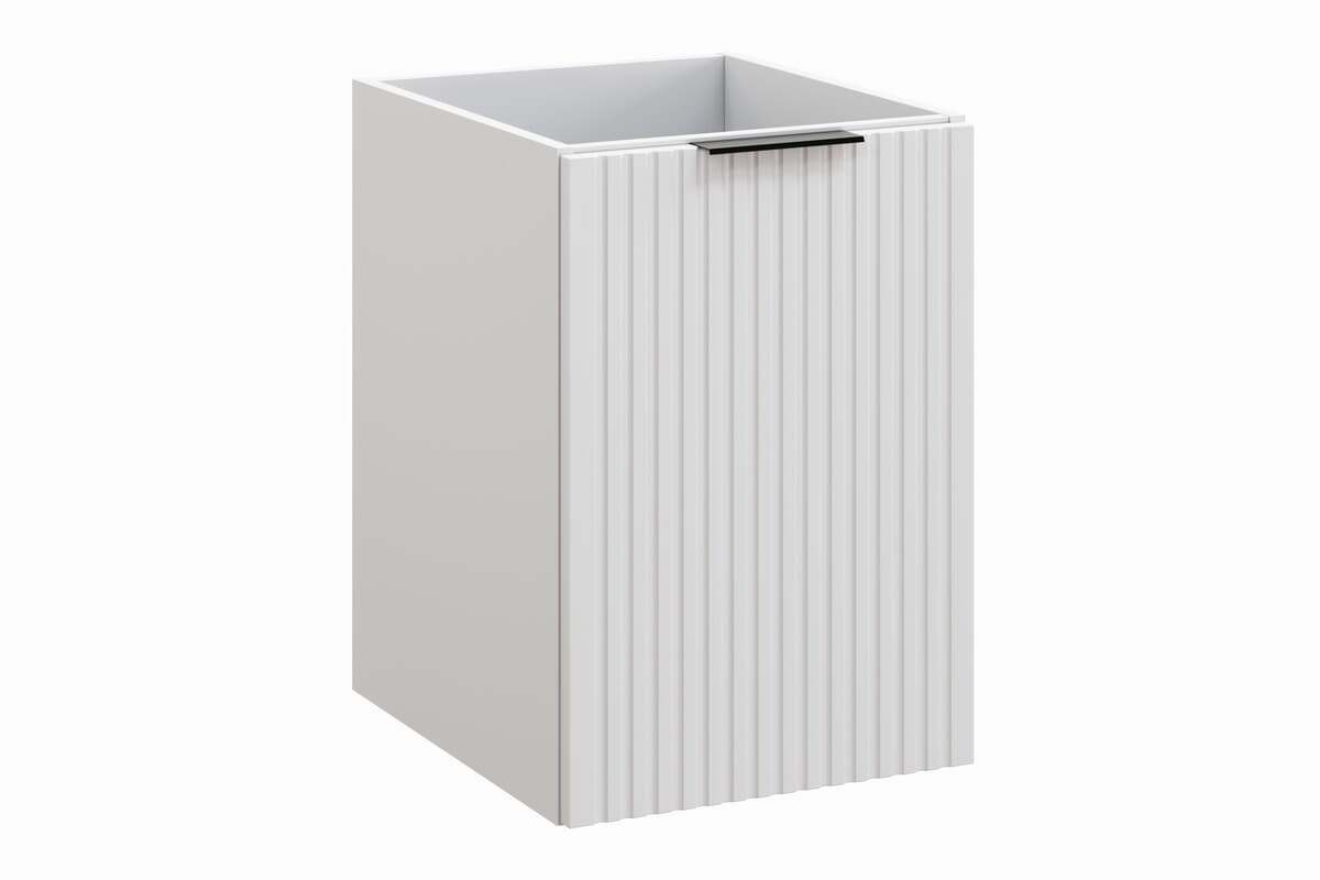 Závesná kúpeľňová skrinka s košom na bielizeň Casad 40 cm biela 1