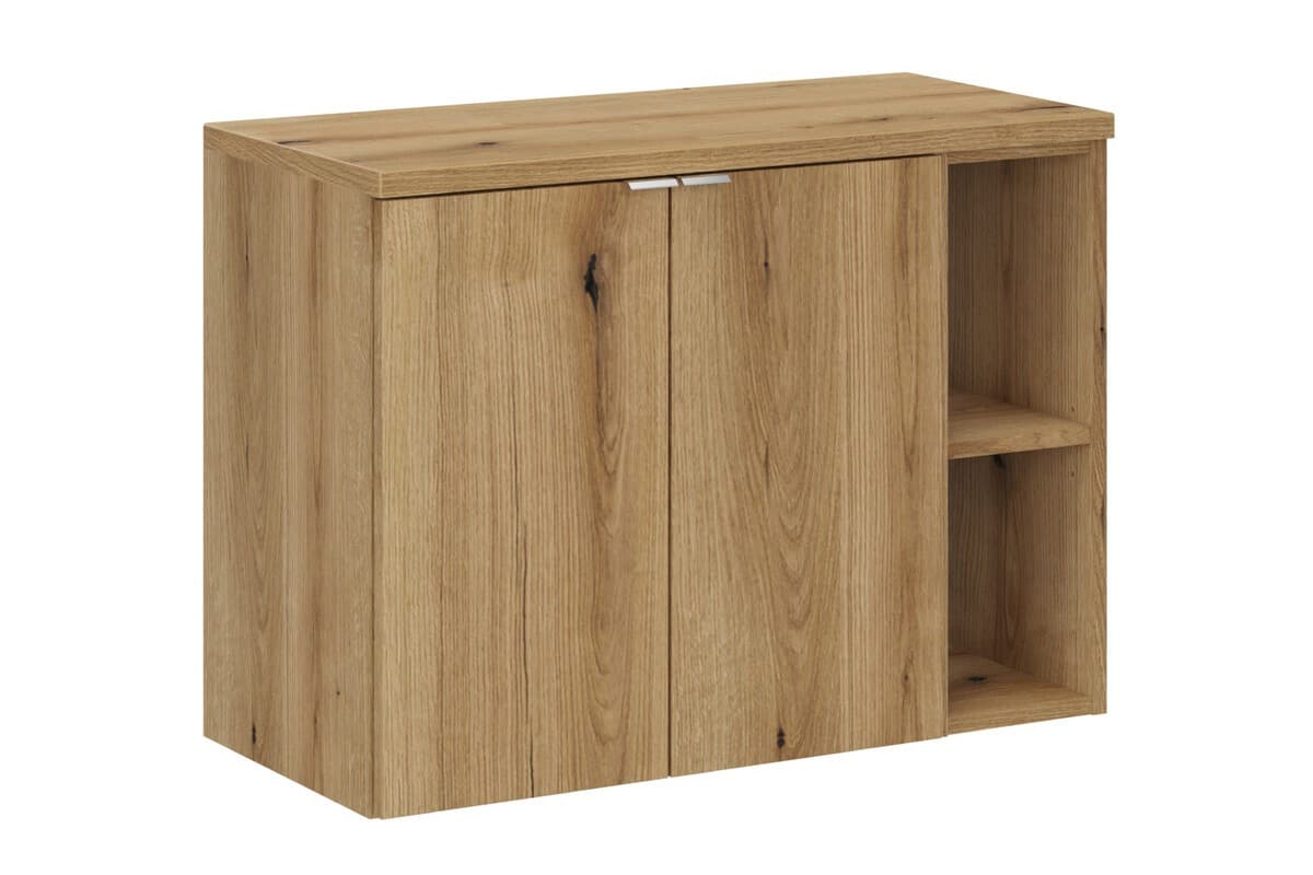 Závesná skrinka pod umývadlo Nova Oak I s doskou 80 cm dub evoke 1