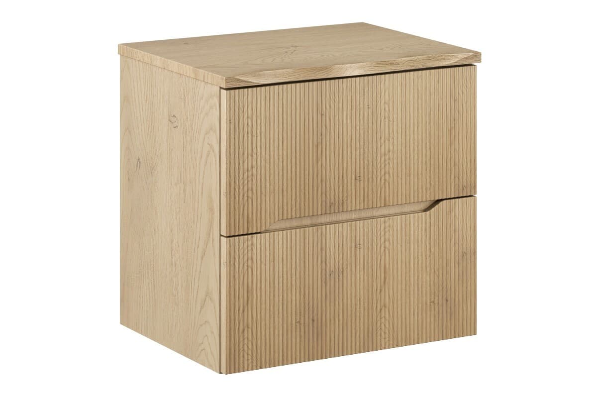 Závesná skrinka pod umývadlo Nordic Nature s doskou 60 cm dub cremona 1