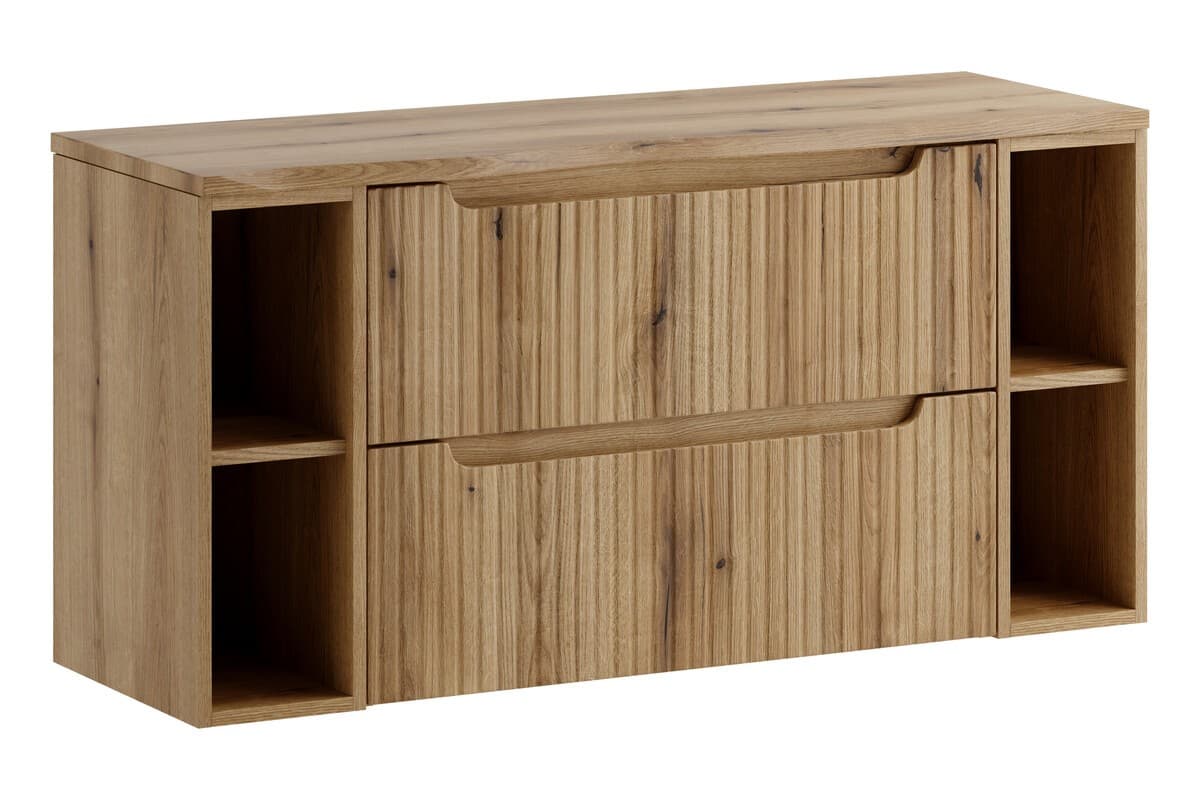 Závesná skrinka pod umývadlo Nova s doskou 120 cm dub coast evoke 1