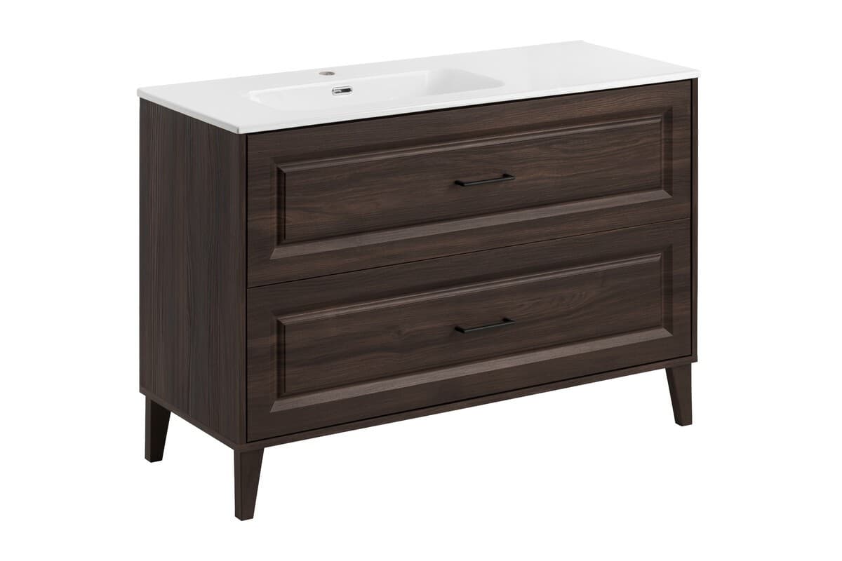 Kúpeľňová skrinka Dorothy Go2 so zápustným umývadlom 120 cm dub ristretto 1