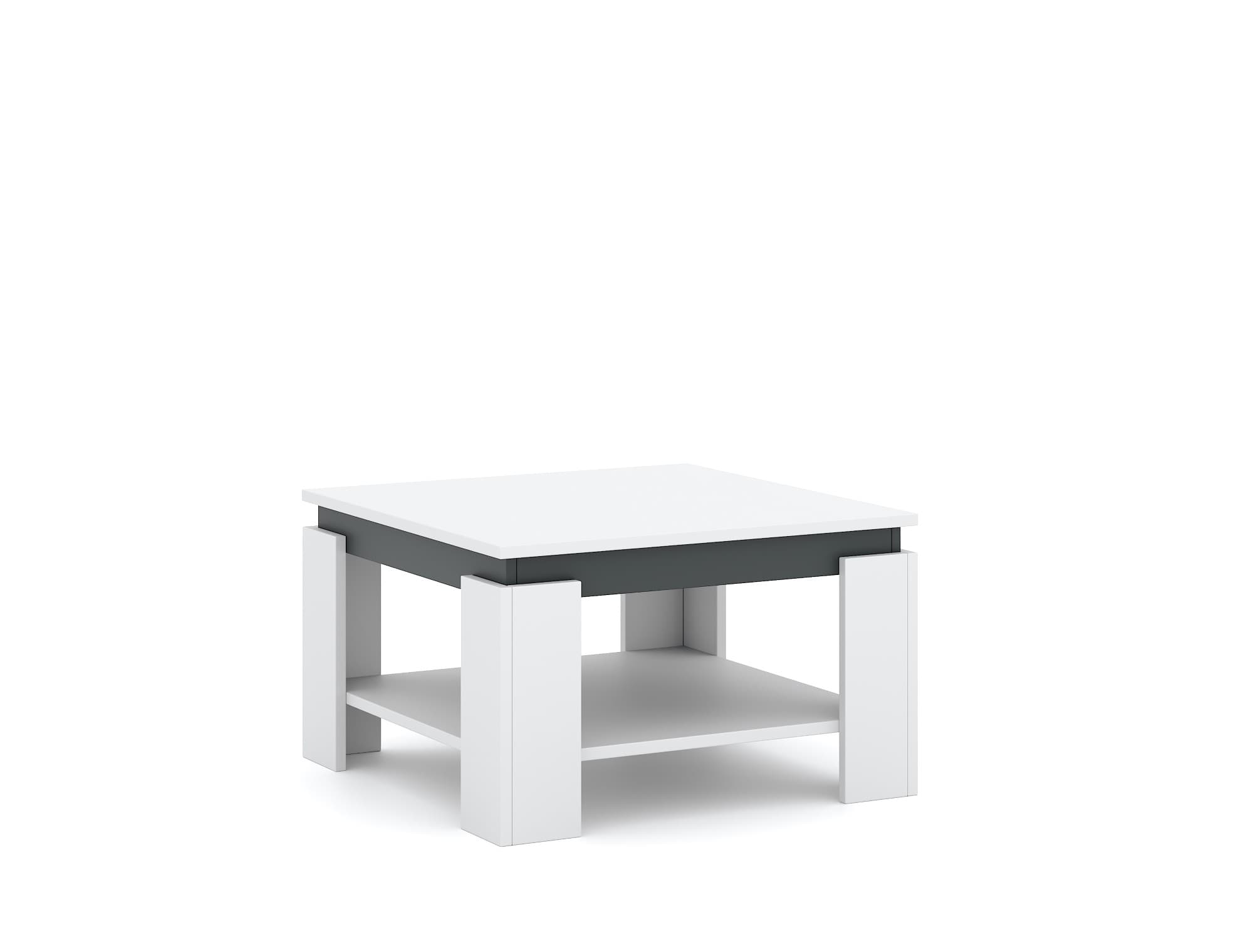 Konferenčný stolík Tinto 68 cm biely/antracit