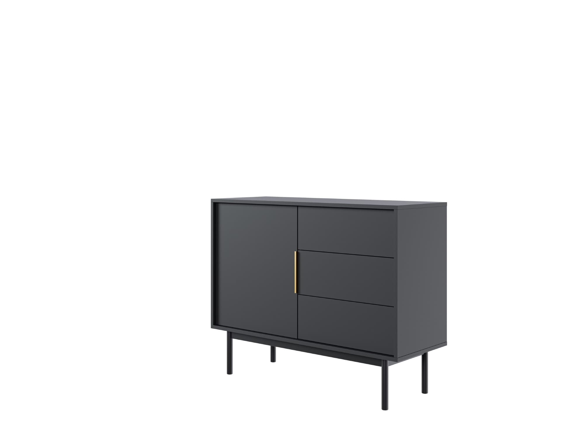 Komoda Viva 104 cm čierna