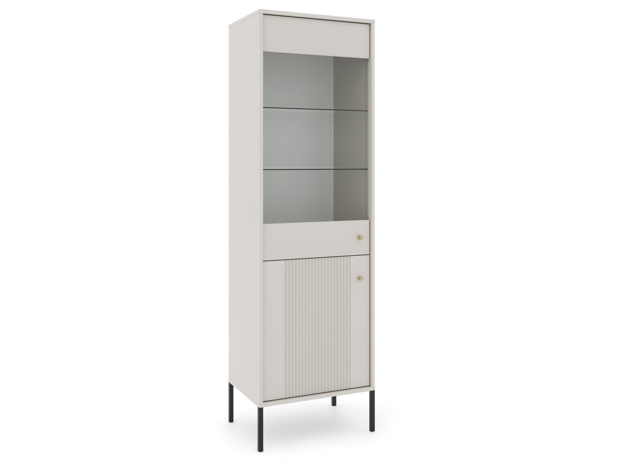 Vitrína Iseo 54 cm kašmír/čierna