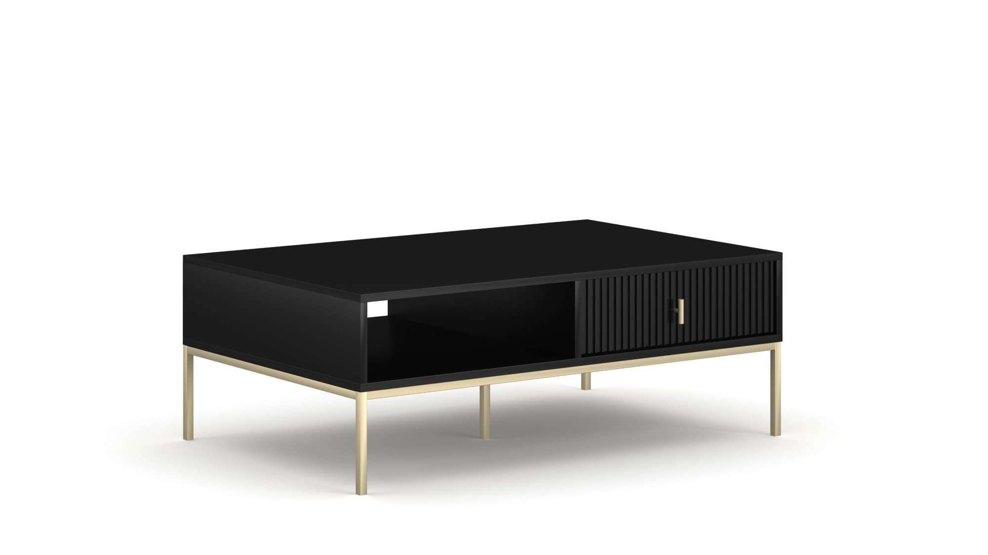 Konferenčný stolík Maggiore 104 cm čierny/zlatý II