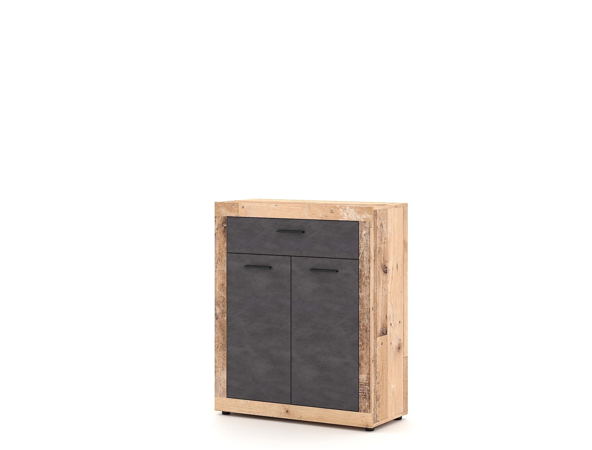 Komoda Luna 89,9 cm dub Matera svetlý/sivá