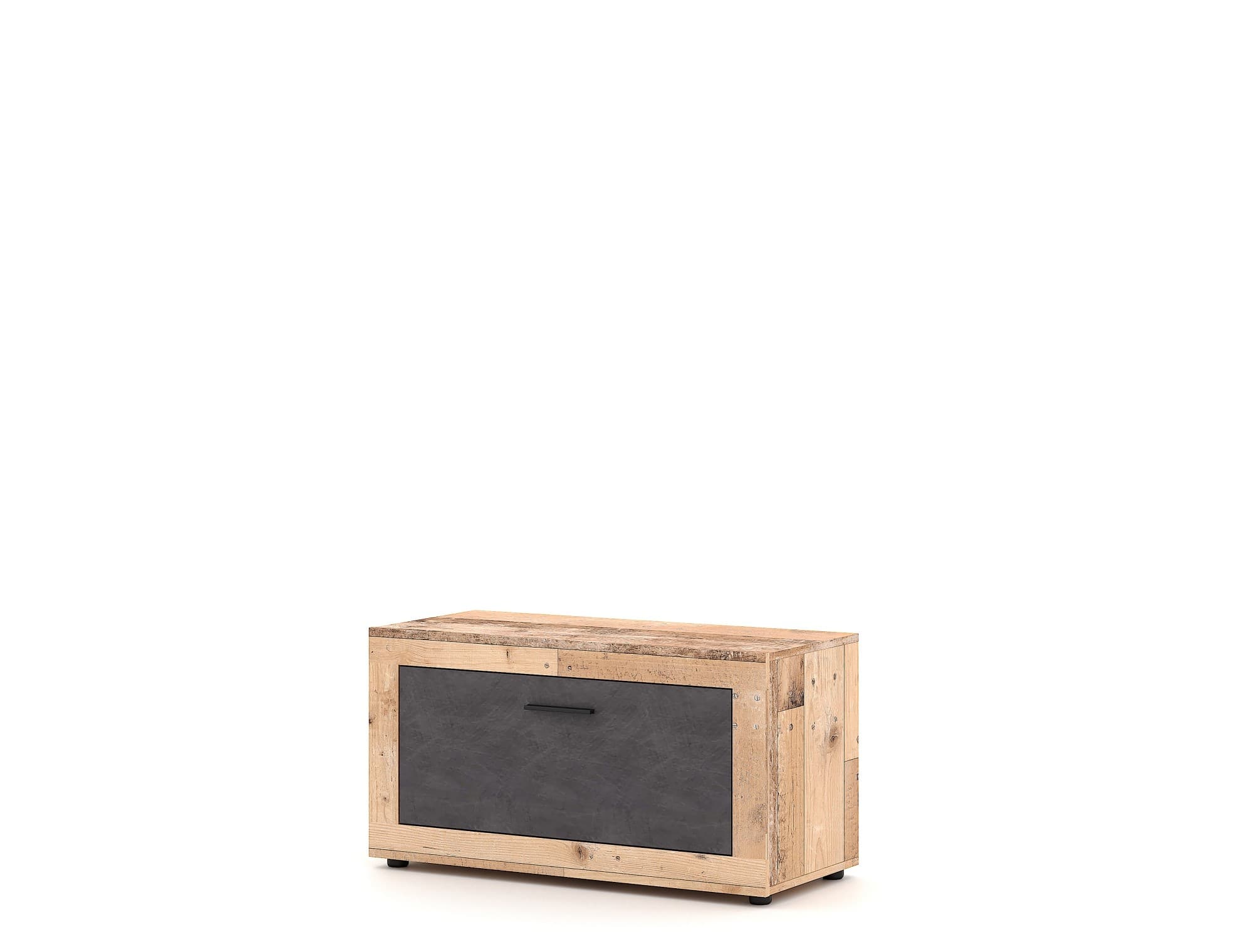 Botník Luna 90 cm dub Matera svetlý/šedý