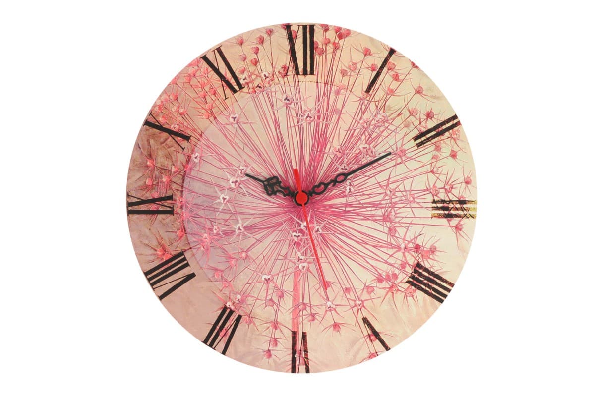 Nástenné hodiny Rosé 30 cm ružové