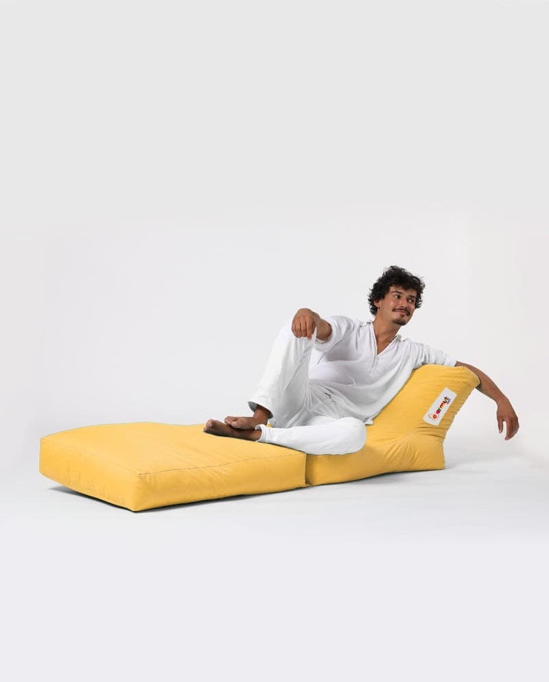 Záhradný sedací vak Siesta Sofa 55/40 cm/ 180/40 cm žltý