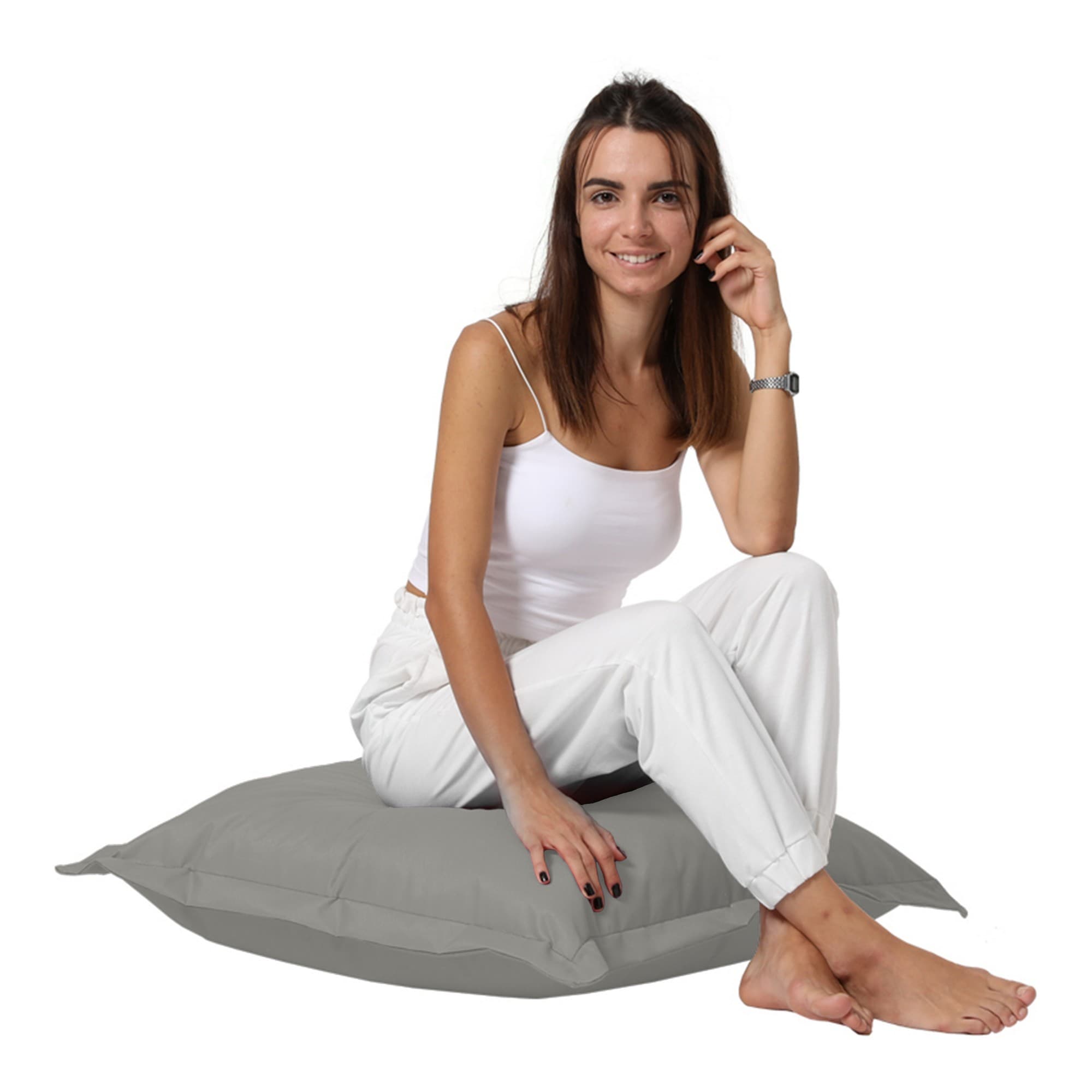 Záhradný sedací vak CUSHION 70x70 cm sivý 1