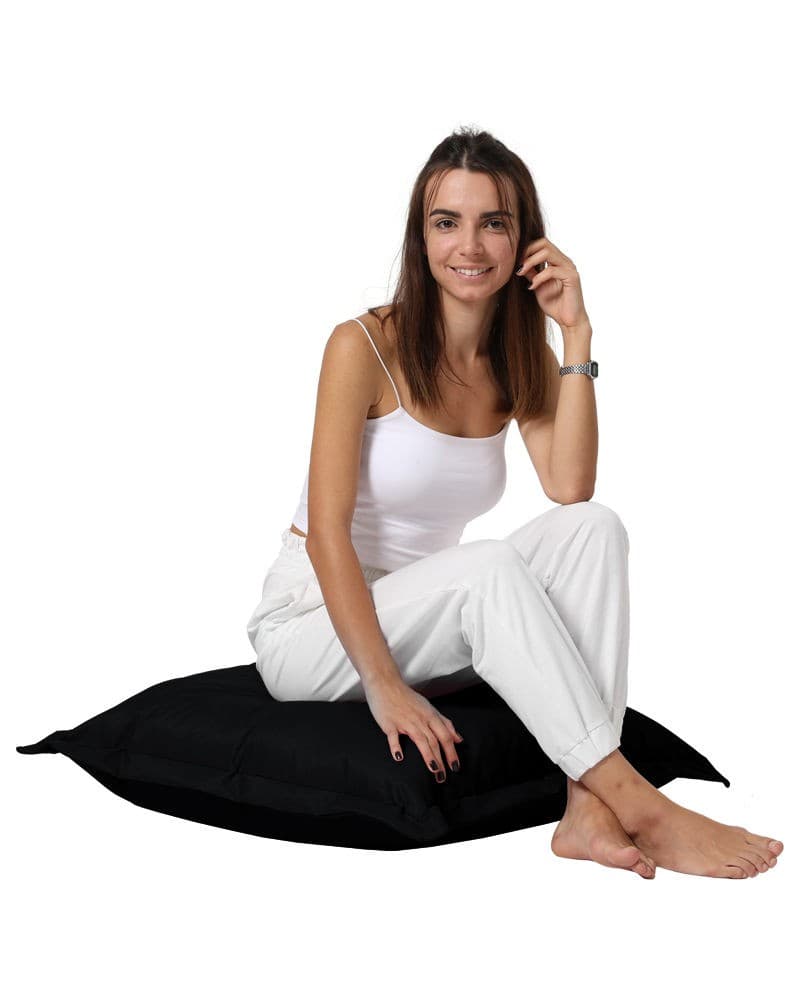 Záhradný sedací vak Cushion 70x70 cm čierny 1