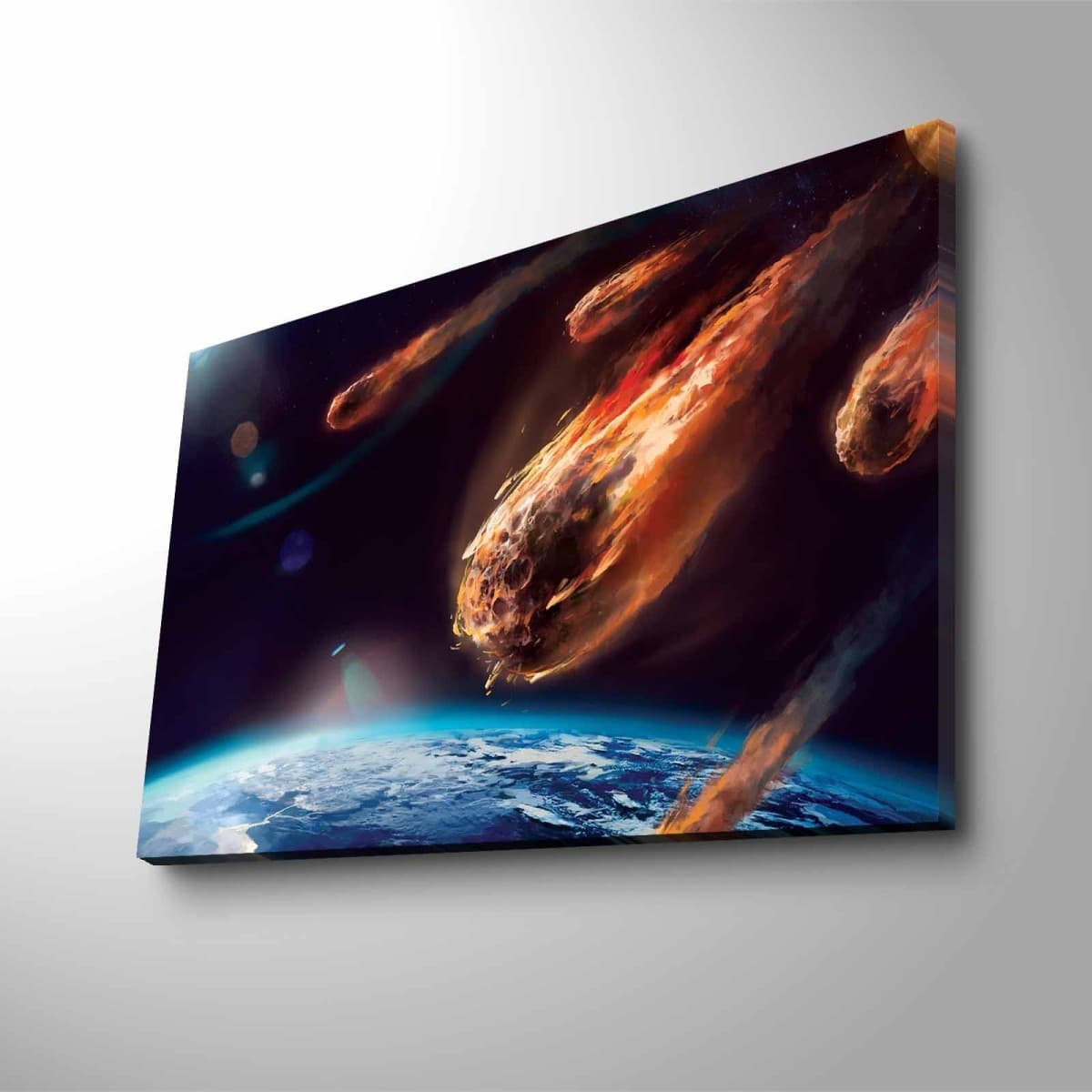 Obraz s LED osvetlením LETIACI ASTEROID 45 x 70 cm 1