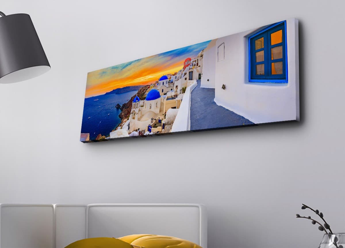 Obraz s LED osvetlením SANTORINI 30 x 90 cm 1