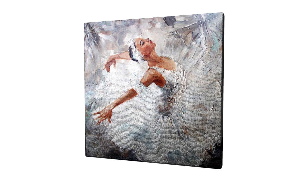 Obraz na plátne White swan KC012 45x45 cm 1