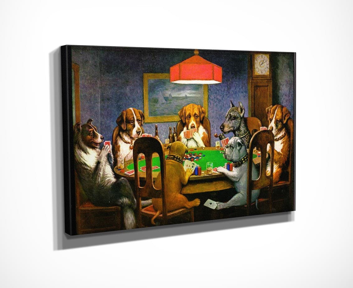 Reprodukcia obrazu Poker Game 30x40 cm viacfarebná 1