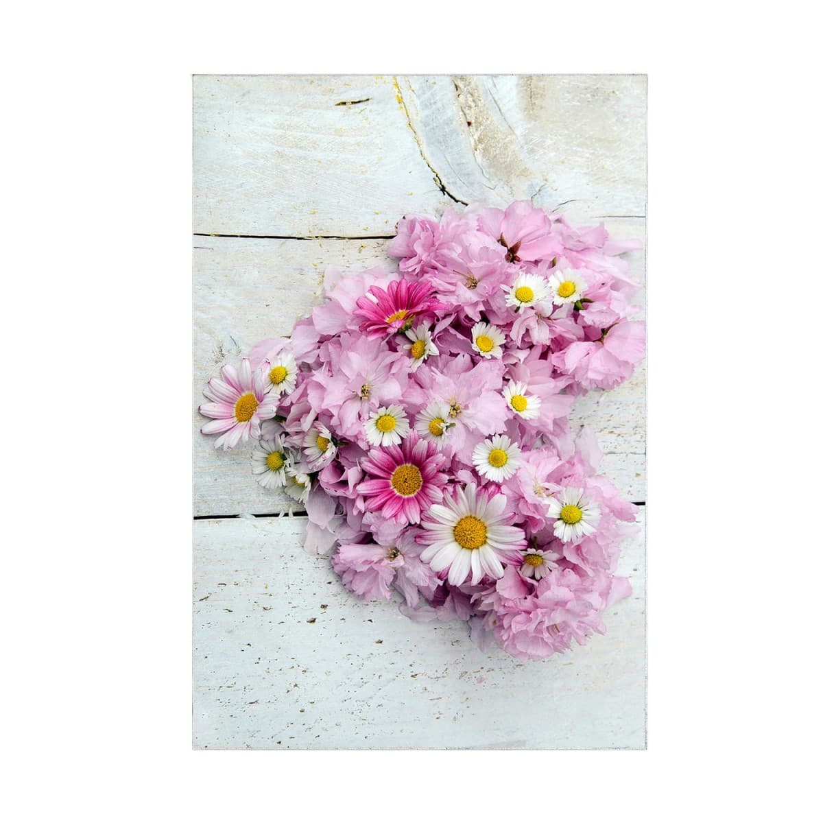 Súprava 2 kusov kúpeľňových predložiek FlowersForYou biela/ružová 1