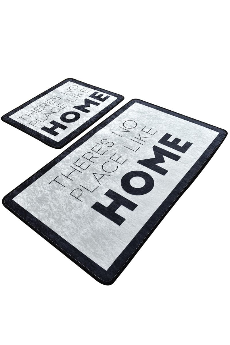 Súprava 2 kusov kúpeľňových predložiek Like Home čierna/biela 1