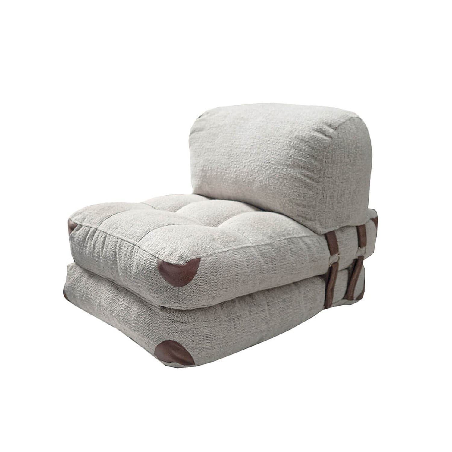 Rozkladacie kreslo Kadife Teddy sivé