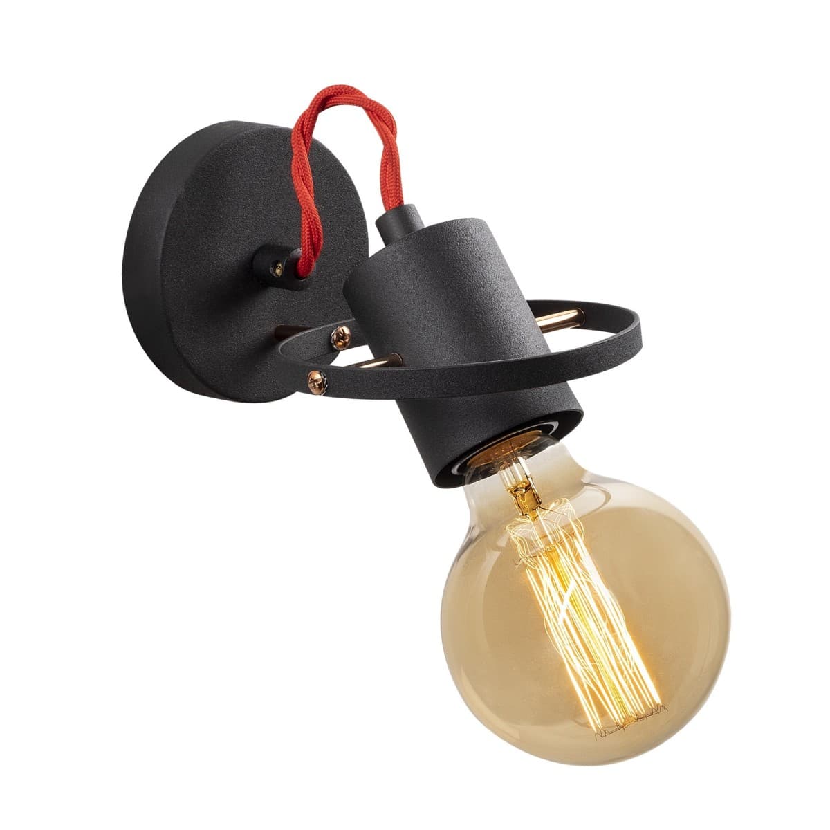 Nástenná lampa Vaveyla čierna 1