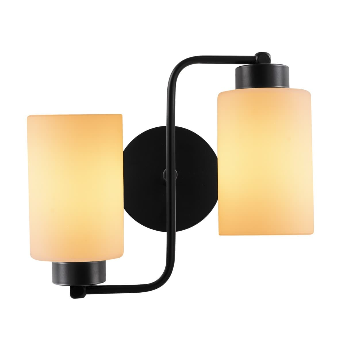 Nástenná lampa Balcova III čierna