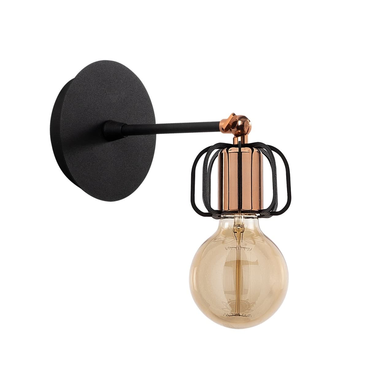 Nástenná lampa Demre čierna 1
