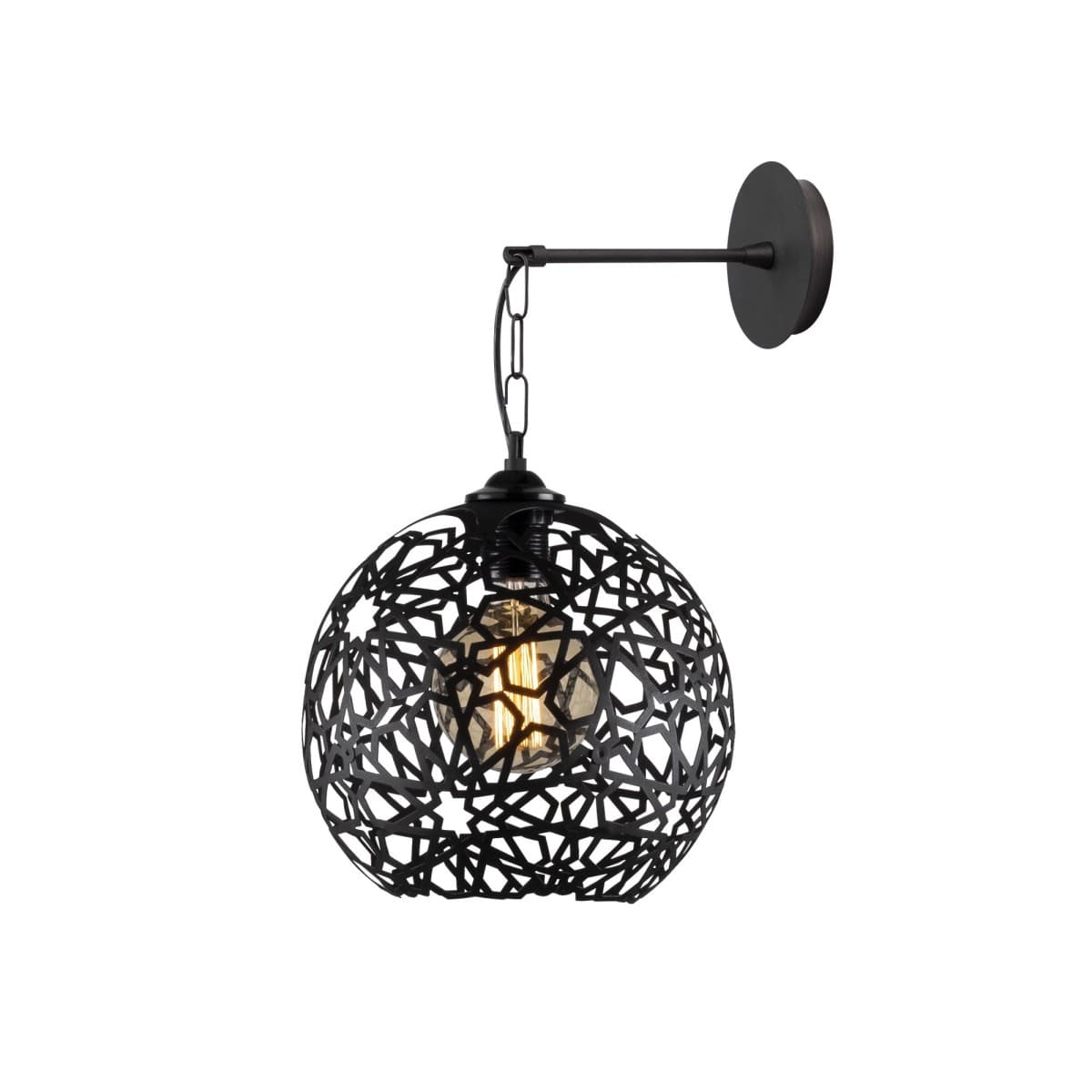 Nástenná lampa Fellini I čierna 1