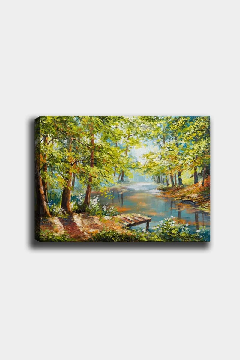 Obraz LENARD 50x70 cm zelený/hnedý 1