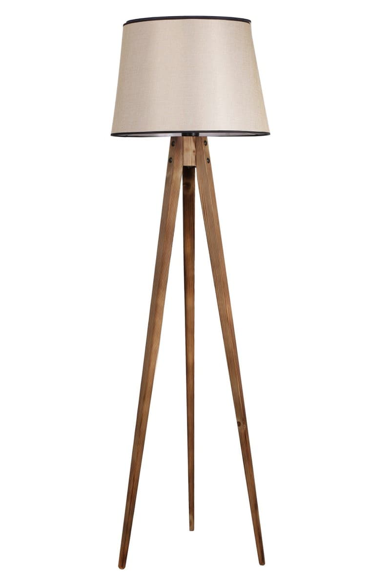 Stojacia lampa Lambader 160 cm hnedá/béžová