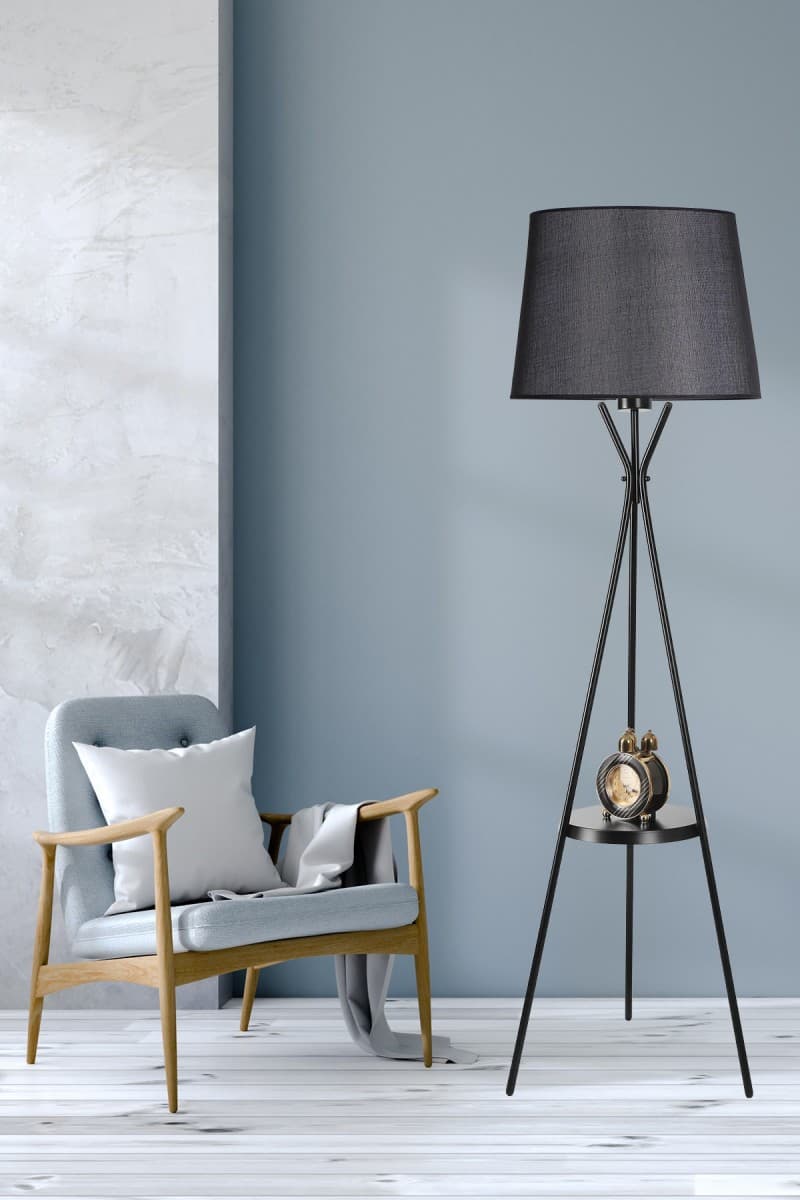 Stojacia lampa Venedik 165 cm čierna 1
