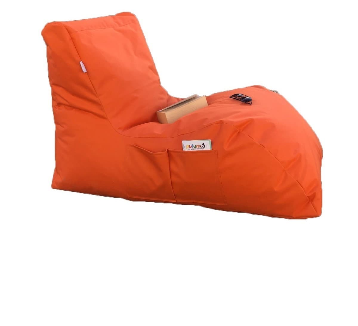 Sedací vak v tvare leňošky oranžový 1
