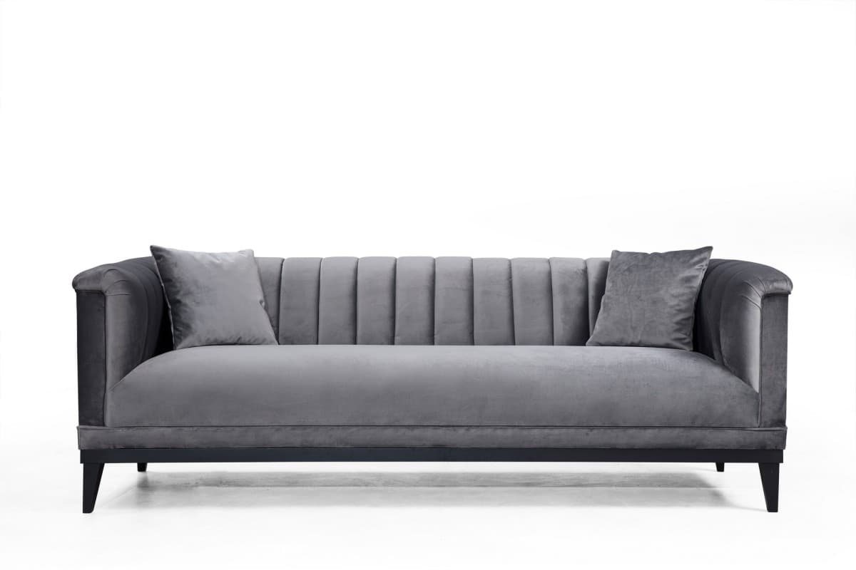 Trojmiestna pohovka Trendy 225 cm tmavosivá