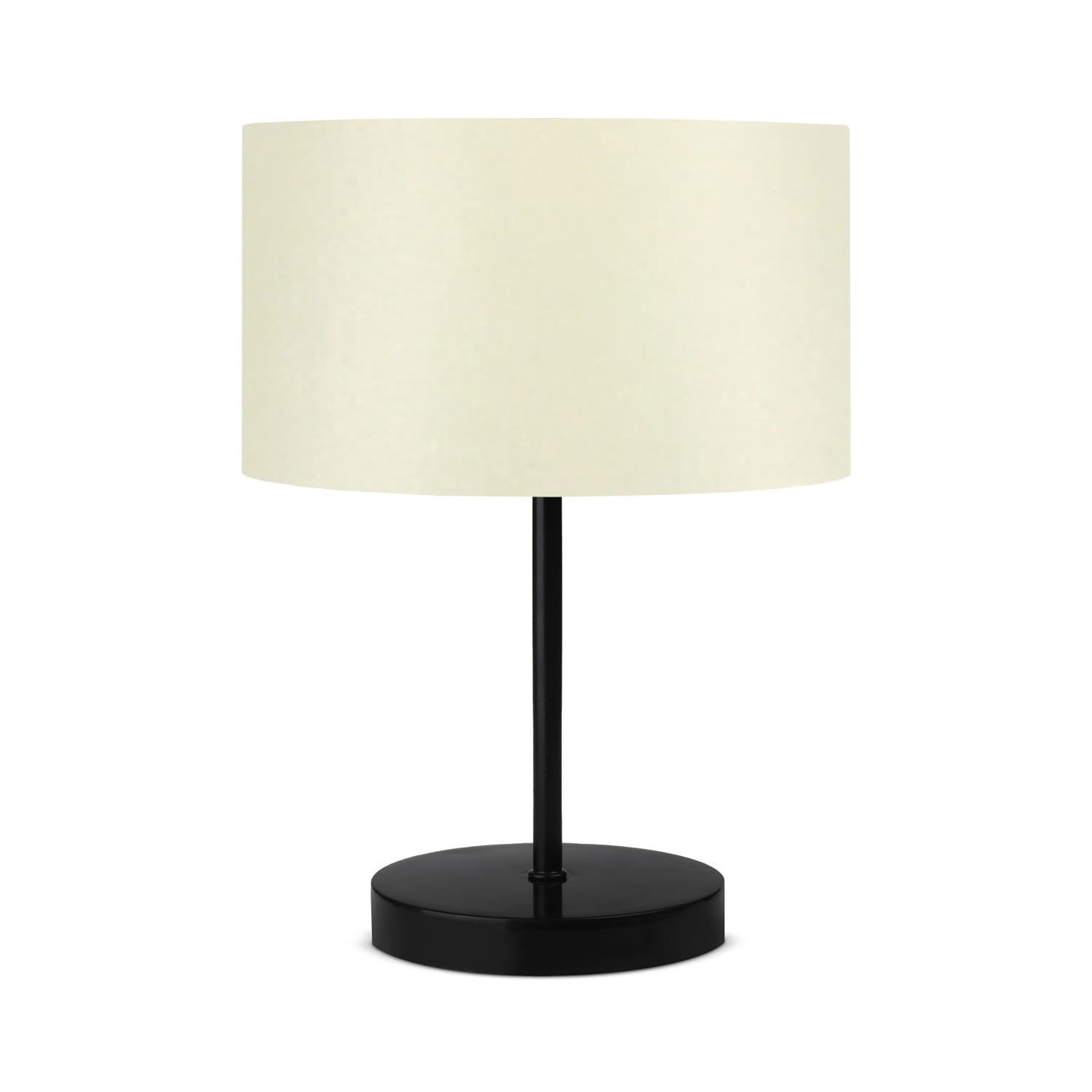 Stolná lampa Barabas krémová/čierna