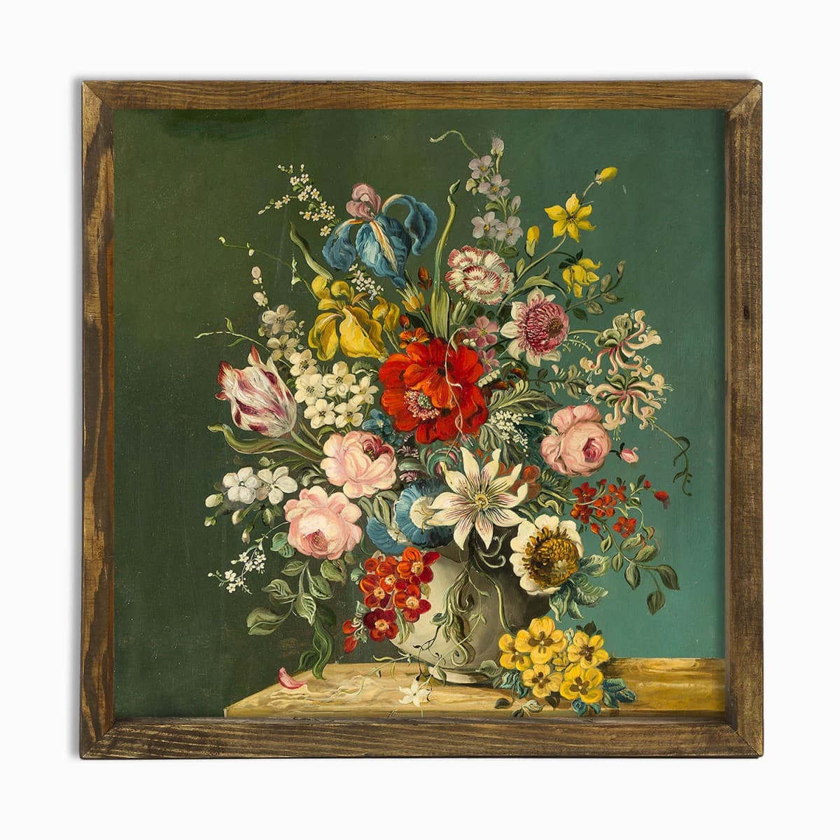 Nástenný obraz Hyflowers 50x50 cm zelený 1