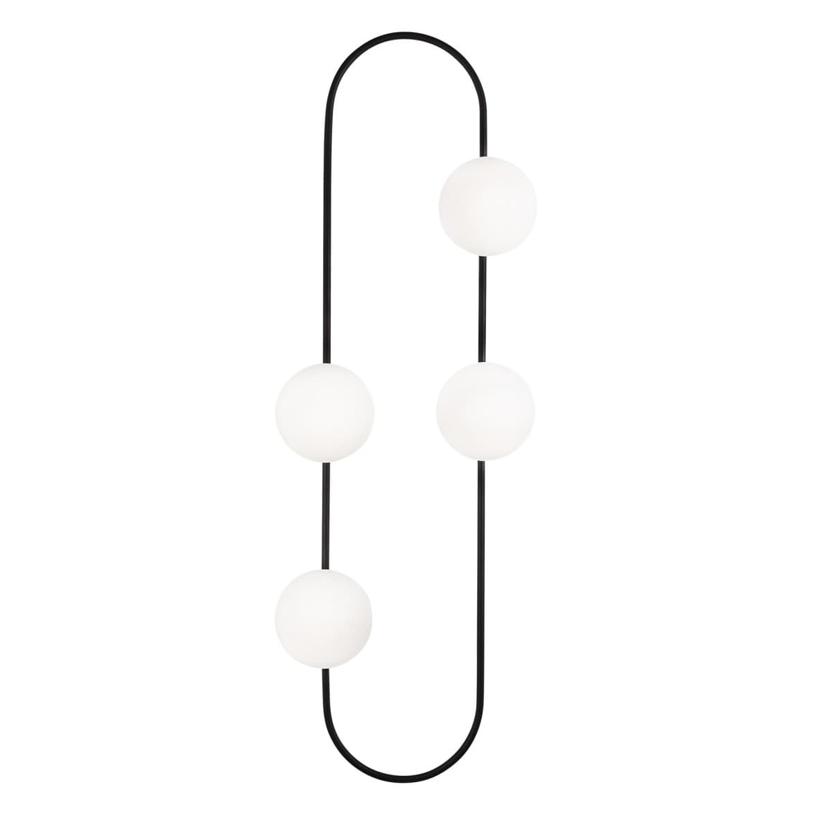 Nástenná lampa Abakus čierna 1