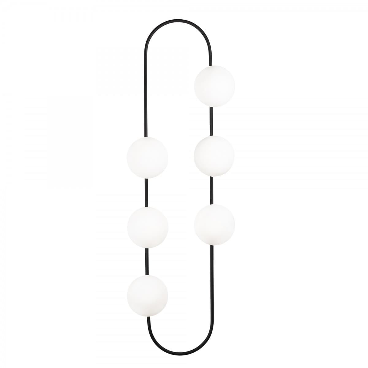 Nástenná lampa Abekus biela/čierna 1