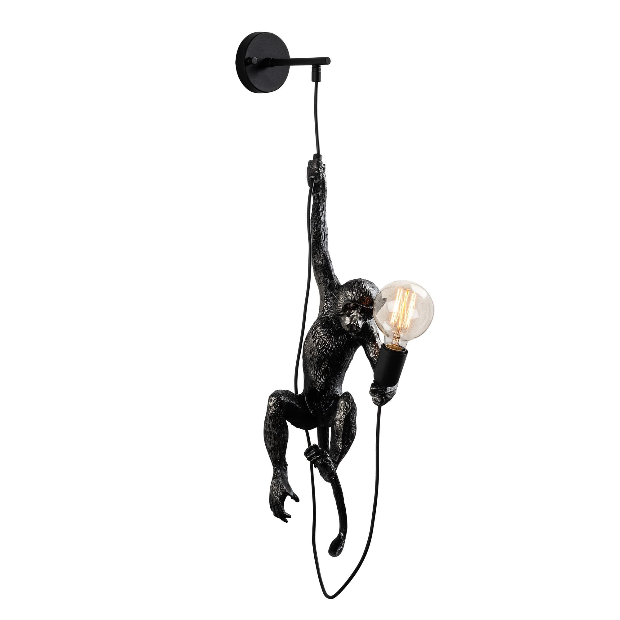 Nástenná lampa Singe čierna 1