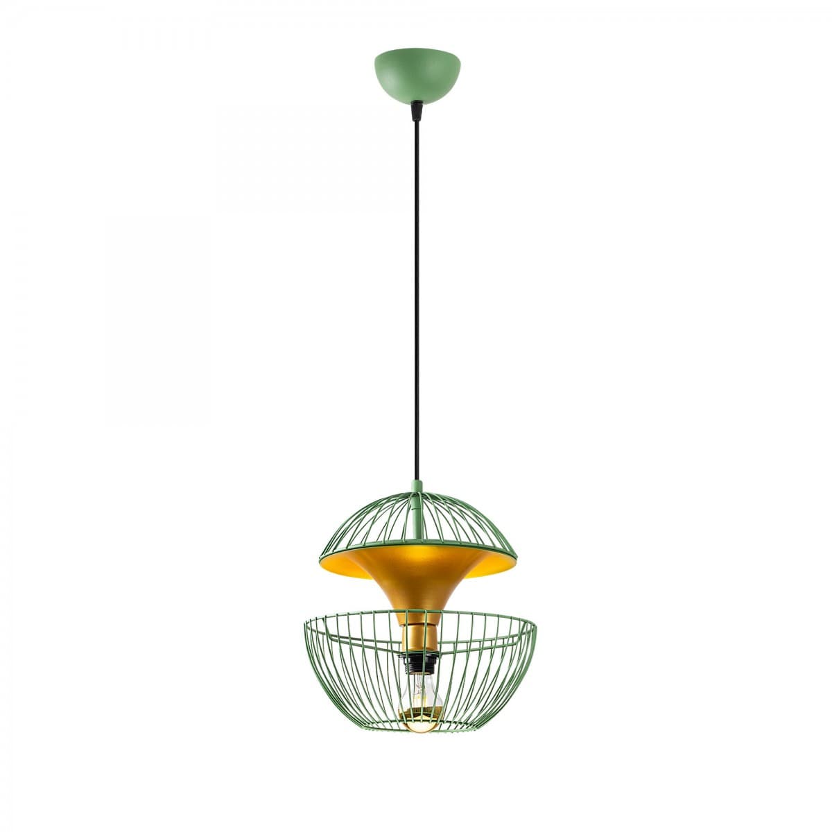 Stropná lampa Telmander zelená
