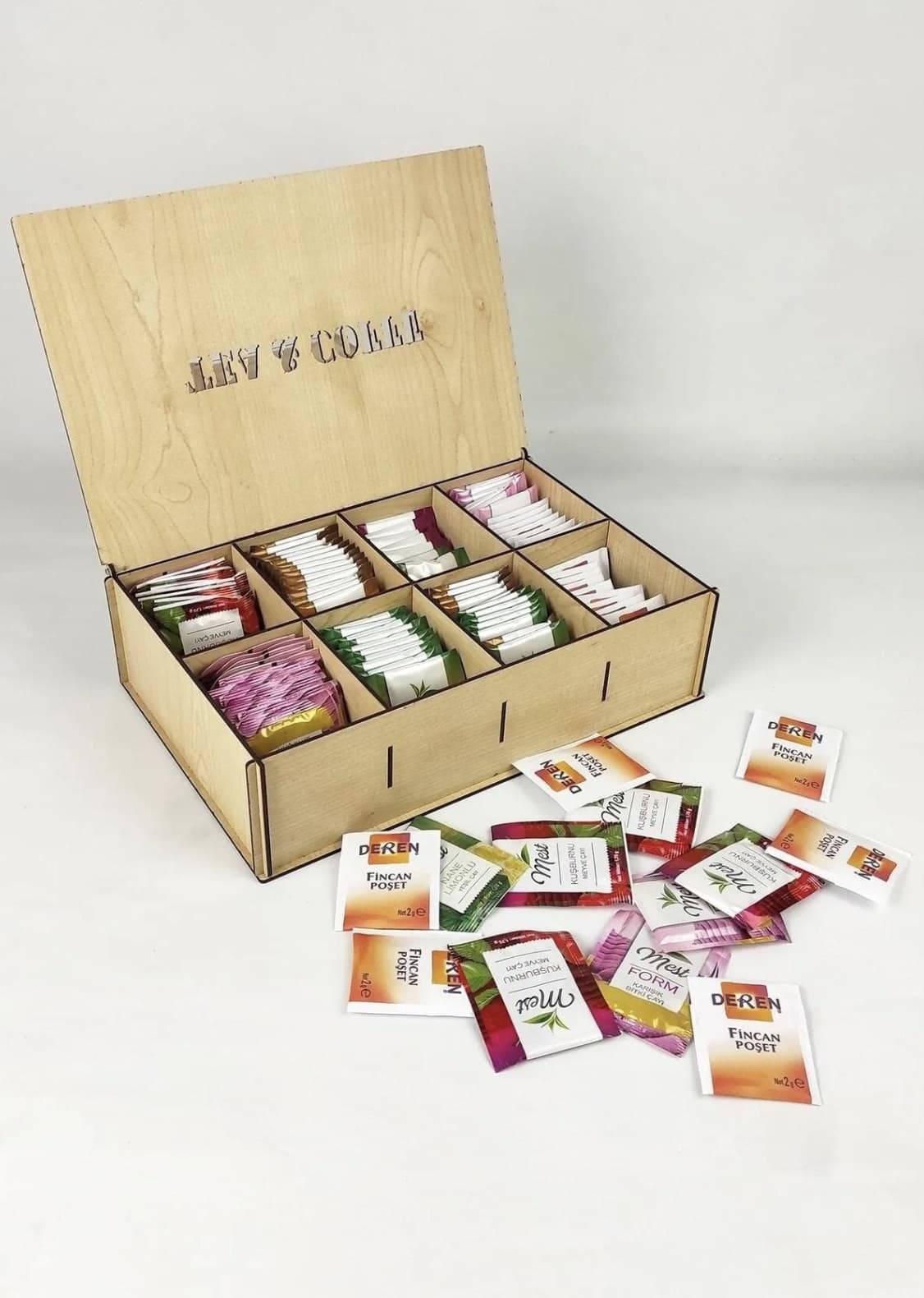 Organizér na vrecúškový čaj MODERN KITCHEN TEA hnedý 1
