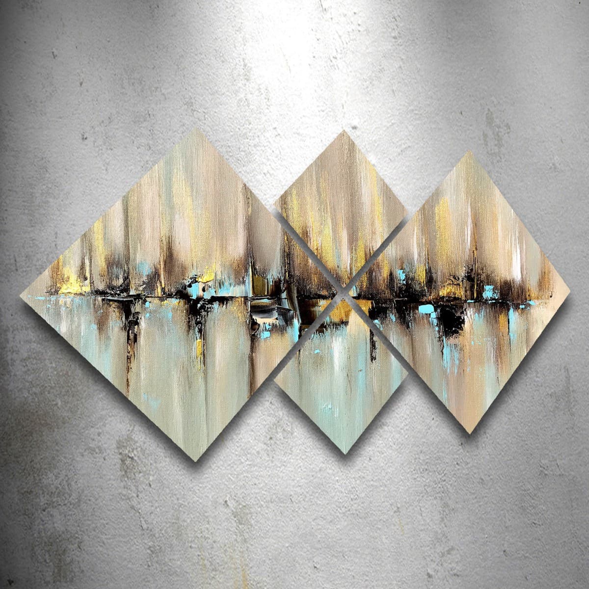 Súprava obrazov FAREBNÉ VZORY 60 x 115 cm 4 kusy 1