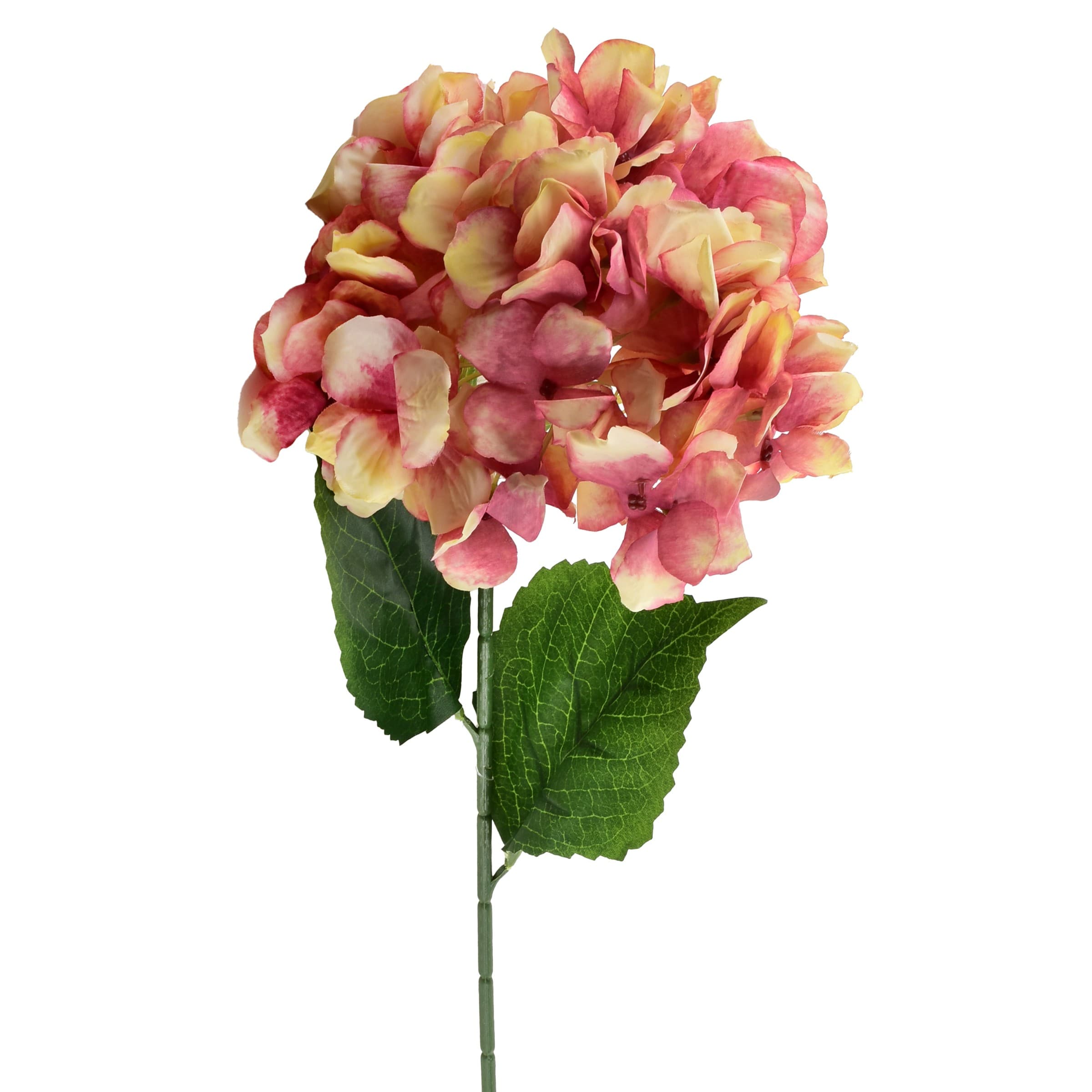 Umelá kvetina VIRIDIS HORTENSIA 73 cm ružová/béžová 1